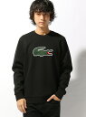 LACOSTE メッシュロゴクルーネックスウェット ラコステ カットソー【送料無料】