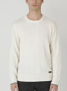 【SALE/25%OFF】BLACK LABEL CRESTBRIDGE シャドーチェックパッチワークニット ブルーレーベル / ブラックレーベル・クレストブリッジ ニット 長袖ニット ホワイト レッド ネイビー ベージュ【RBA_E】【送料無料】