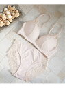bijorie 【bijorie】<WEB限定>プチプラセット/ブラ&ショーツ-4 (ノンワイヤーブラ) ベイフロー インナー/ナイトウェア ブラ/ショーツ ベージュ ネイビー ピンク ブルー