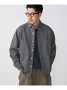 SHIPS SHIPS: コットン ツイル ミリタリー シャツジャケット 22FW シップス コート/ジャケット ミリタリージャケット グレー グリーン ネイビー【先行予約】*【送料無料】