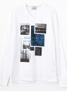 NICOLE CLUB FOR MEN プリントVネックTシャツ ニコル カットソー【送料無料】