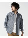 【SALE/10%OFF】nano・universe フレンチリネンミニレギュラーパターンシャツ 長袖 ナノユニバース シャツ/ブラウス【RBA_S】【RBA_E】【送料無料】