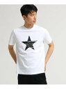 スターフロントプリント半袖Tシャツ ベース ステーション カットソー