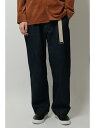 ikka MANS DENIMタックワイドパンツ イッカ【送料無料】