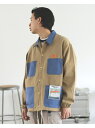 BEAMS MEN UNIVERSAL OVERALL × BEAMS / 別注 カバー コーチ ジャケット ビームス メン コート/ジャケット ブルゾン ベージュ ブラック カーキ【送料無料】