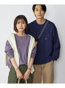 【SALE/20%OFF】SHIPS *SHIPS: <汗染み防止加工> ワンポイント ロゴ ビッグシルエット ヘビーウェイト Tシャツ (ロンT) シップス トップス カットソー・Tシャツ パープル ホワイト ブラック ネイビー【RBA_E】【送料無料】