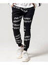 CavariA CavariA英字プリントジョッパーズパンツ シルバーバレット パンツ/ジーンズ パンツその他 ブラック【送料無料】