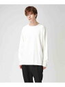 【SALE/40%OFF】tk.TAKEO KIKUCHI ヘビー天竺長袖プルオーバー ティーケータケオキクチ カットソー カットソーその他 ホワイト【RBA_E】【送料無料】
