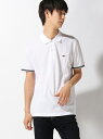 LACOSTE スリムフィット パイピングスリーブ プチピケ ポロシャツ ラコステ カットソー【送料無料】