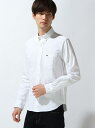 LACOSTE (M)オックスフォードボタンダウンシャツ (長袖) ラコステ シャツ/ブラウス【送料無料】