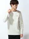 LACOSTE (M)コットンピケボーダーTシャツ (長袖) ラコステ カットソー【送料無料】