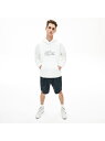 LACOSTE ワニロゴステッチダブルフェイススウェットパーカ ラコステ カットソー スウェット ブラック【送料無料】