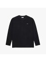 LACOSTE インディゴピケTシャツ ラコステ カットソー Tシャツ ブラック【送料無料】
