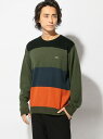 【SALE/37%OFF】LACOSTE マルチカラークルーニット ラコステ ニット【RBA_S】【RBA_E】【送料無料】