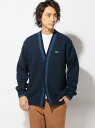 LACOSTE バイカラーテーピングカーディガン ラコステ ニット【送料無料】