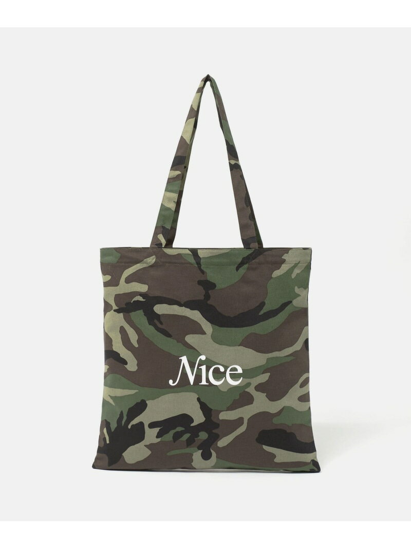 NICE WEATHER ＜NICE WEATHER＞カモフラージュ シグネチャーロゴ トートバッグ ビューティー＆ユース　ユナイテッドアローズ バッグ トートバッグ【送料無料】