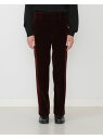 BEAMS MEN VAPORIZE / Velvet Work Pants ビームス メン パンツ/ジーンズ フルレングス レッド ブラック【送料無料】