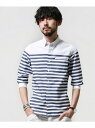 【SALE/60%OFF】nano・universe ボーダーOX 7/S ナノユニバース コート/ジャケット【RBA_S】【RBA_E】【送料無料】