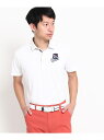 【SALE/50%OFF】adabat(Men) 【UVカット】【吸水速乾】シャドーボーダー半袖ポロシャツ アダバット カットソー【RBA_S】【RBA_E】【送料無料】