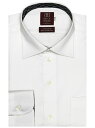BRICK HOUSE by Tokyo Shirts (M)形態安定 ノーアイロン 長袖ワイシャツ ワイド 白×無地調 スリム ブリックハウスバイトウキョウシャツ シャツ/ブラウス ワイシャツ ホワイト【送料無料】