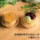 北海道かぼちゃムース2種セット スイーツ 冷凍スイーツ ムース 抹茶 あずき りんご ミニムース