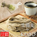 そば わさび 蕎麦 ギフト 10人前 (生蕎麦) 敬老の日 ワサビ 常陸秋そば 送料無料 手打ち 蕎麦セット 高級 生そば 手打ちそば 国産 二八そば お取り寄せグルメ そばつゆ 蕎麦つゆ 老舗 有名 食べ物 美味しい プレゼント 贈り物 山葵