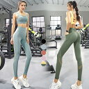 スポーツブラ レギンス 上下セット サポートブラ ブラジャー 揺れない ノンワイヤー スポブラ ランニング ヨガ ウエア 後ろホック フィットネス レディース 10分丈 トレーニング スパッツ メール便 2020秋冬新作 【yg-st002】【予約販売:15-20日】【送料無料】メ込