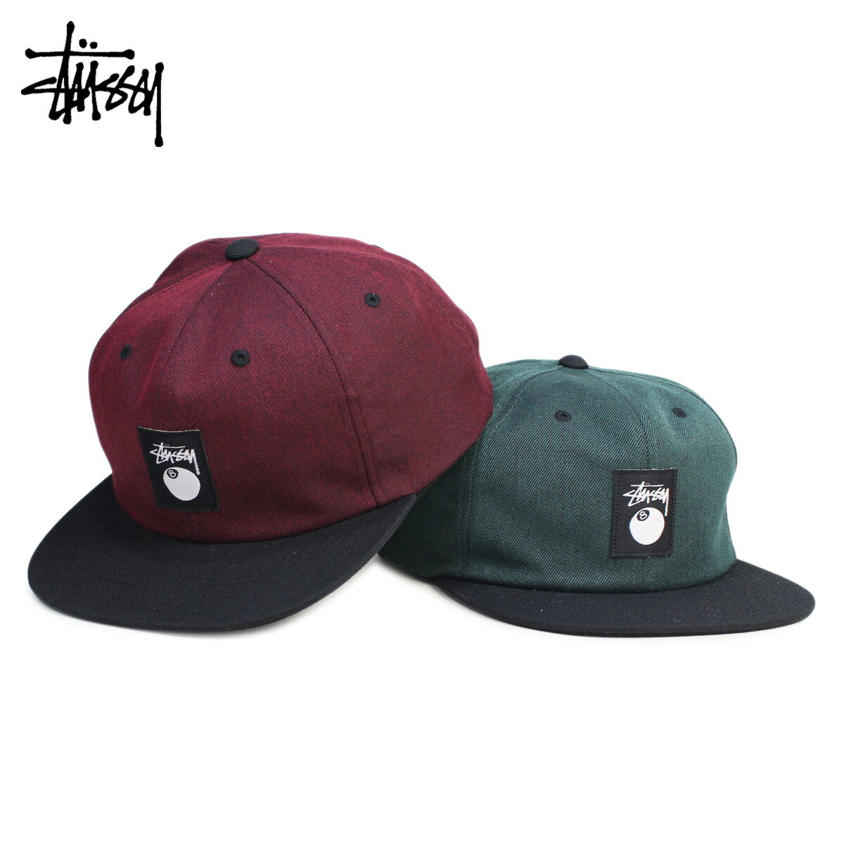 [ポイント最大16倍] ステューシー STUSSY キャップ 帽子 メンズ レディース スナップバックキャップ BLACK MELANGE TWILL CAP 2カラー