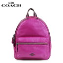 【最大1000円OFFクーポン】 COACH コーチ バッグ リュック バックパック レディース レザー パープル F29795