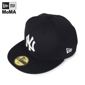 【最大1000円OFFクーポン】 ニューエラ モマ NEW ERA MoMA キャップ 帽子 ニューヨーク ヤンキース メンズ レディース コラボ NY YANKEES 59FIFTY ネイビー ブラック 黒 125138-125144