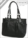 COACH レザー トートバッグ ブラックコーチ LEATHER TOTE BAG BLACK〔F16565〕 