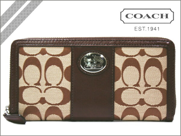 k؂lR[` COACH z Tbg VOl`[ AR[fBIWbv Eht@Xi[ J[L~}zKj[ SUTTON SIGNATURE ZIP AROUND WALLET KHAKI~MAHOGANYkF44026l KAEgbg/Vi/ m̓n