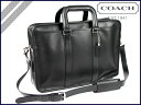 COACH PC収納 レザー 2way ブリーフケース エンバシー/ビジネスバッグ ブラックコーチ LEATHER BRIEF CASE BLACKEMBASSY BLACKCOACHは全品