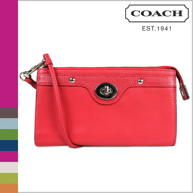 コーチ COACH F45647 ポーチ お札 カード入れ 財布 [レッド] ペネロピ レザー ジッピー ウォレット 正規アウトレット/OUTLET/シグネチャー/送料無料/USA FACTORY/通販/新品★対象商品大幅値下げ★到着後レビューを書くと送料無料★シグネチャー バッグ 財布 正規アウトレットCOACH コーチ