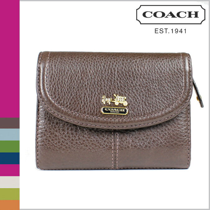 コーチ COACH [マホガニー]長財布 マディソン レザー ミディアム ウォレット MADISON LEATHER MEDIUM WALLET 〔F46608〕 正規アウトレット/新品/送料無料