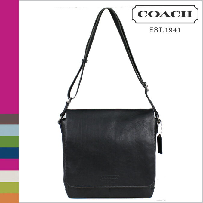 コーチ COACH F70555 メンズ [ブラック] メッセンジャーバッグ HWL レザー マップ バッグ 正規 アウトレット/USA/FACTORY/通販/新品★対象商品大幅値下げ★到着後レビューを書くと送料無料★シグネチャー バッグ 財布 正規アウトレットCOACH コーチ