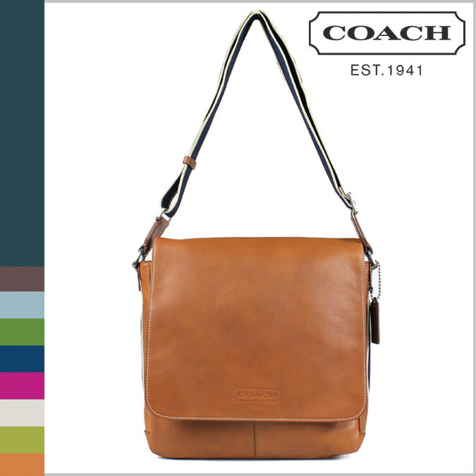 コーチ COACH メンズ メッセンジャーバッグ [サドル] HWL レザー マップ バッグ 正規 アウトレット/USA/FACTORY/通販/新品