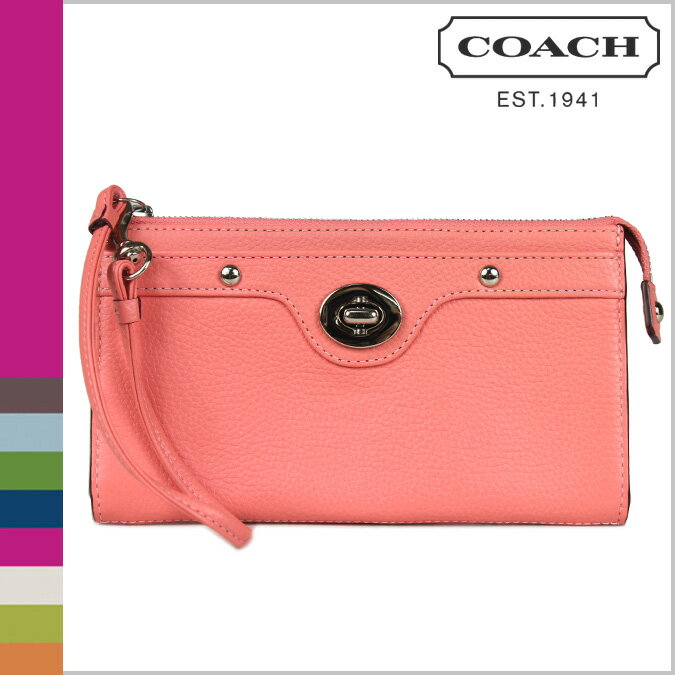 コーチ COACH F45647 長財布 [コーラル2] ペネロピ レザー ジッピー ウォレット 正規アウトレット/OUTLET/シグネチャー/送料無料/USA FACTORY/通販/新品