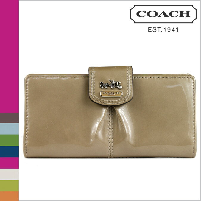 コーチ COACH F46618 長財布 [カシミア] マディソン パテント スキニー ウォレット 正規アウトレット/OUTLET/シグネチャー/送料無料/USA FACTORY/通販/新品