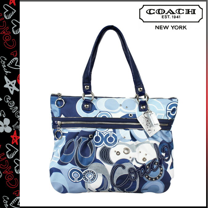 Coach COACH poppy POPPY tote bag Blue Jean multi poppy pop C denim ... Coach COACH poppy POPPY tote bag Blue Jean multi poppy pop C denim ...