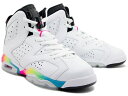 ڥȥ꡼ǥݥ5ܡۡ˾οо졪NIKE AIR JORDAN 6 RETRO GS WHITEPINK FLASH-VOLT-MRN BLUE ʥ硼󡿥륺ۥ磻ȡԥ󥯡ǥ[sugarltd]