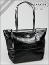 【クーポン同時購入&到着後レビューで更に500円OFF!!】【2/26 追加入荷】【楽天最安値に挑戦!!】COACHトートバッグ パテントレザー ブラックコーチ..