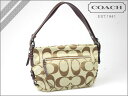 コーチ COACH [カーキ×マホガニー] シグネチャー ショルダーバッグ BAG E/W SIGNATURE SHOULDER BAG KHAKI×MAHOGANY[F15068] アウトレット/新品/レディース/送料無料