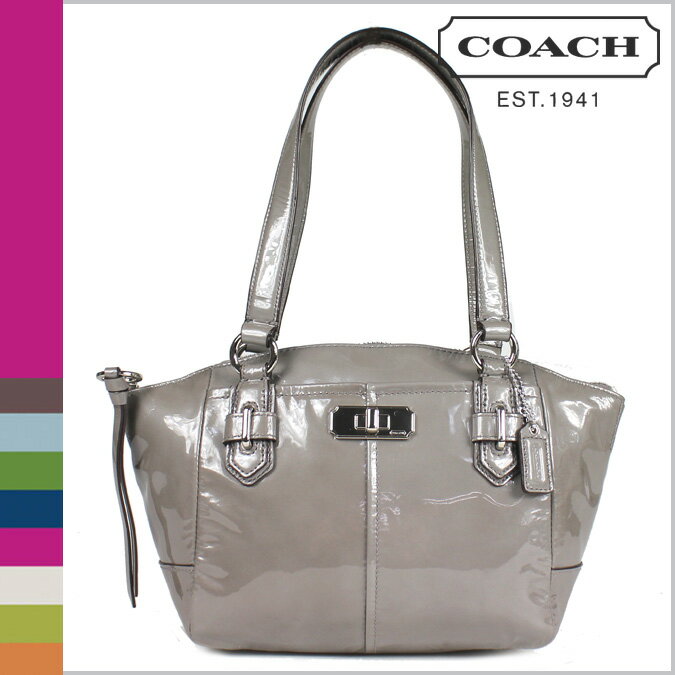 コーチ COACH [グレー] トートバッグ チェルシー パテント スモール ハンドバッグCHELSEA PATENT SMALL BAG GREY〔F46262〕 正規アウトレット/新品/送料無料