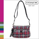 コーチ COACH F46582 ミニ　ショルダーバッグ[ブラック×マルチカラー] ポピー タータン スウィングパック正規アウトレット/OUTLET/シグネチャー/送料無料/USA FACTORY/通販/新品[7/14 再入荷]