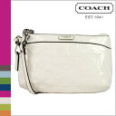 コーチ COACH F47207 ポーチ [アイボリー] エンボスド パテント ミディアム リストレット 正規アウトレット/OUTLET/シグネチャー/送料無料/USA FACTORY/通販/新品〔5/12 追加入荷〕