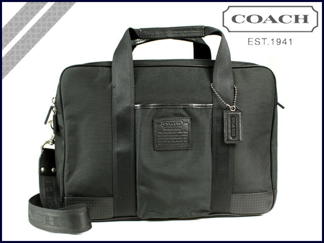 コーチ COACH F70421 メンズ 2Way ビジネスバッグ [ブラック] ボイジャー ラップトップ コミューター 正規 アウトレット/USA/FACTORY/通販/新品 ［7/14 追加入荷］