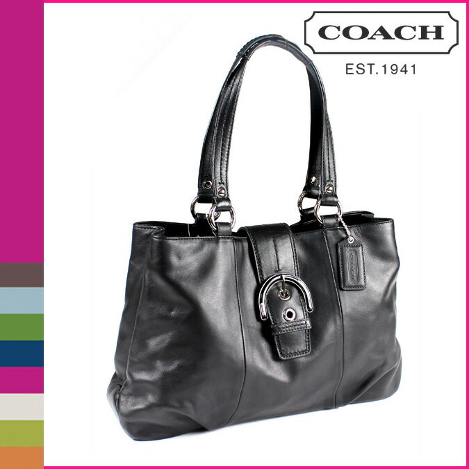 〔売り切れ〕コーチ COACH [3/20 再入荷] ブラック/トートバッグ ソーホー レザー E/WSOHO LEATHER E/W TOTE BAG/BLACK[F18751] アウトレット/新品/レディース/送料無料