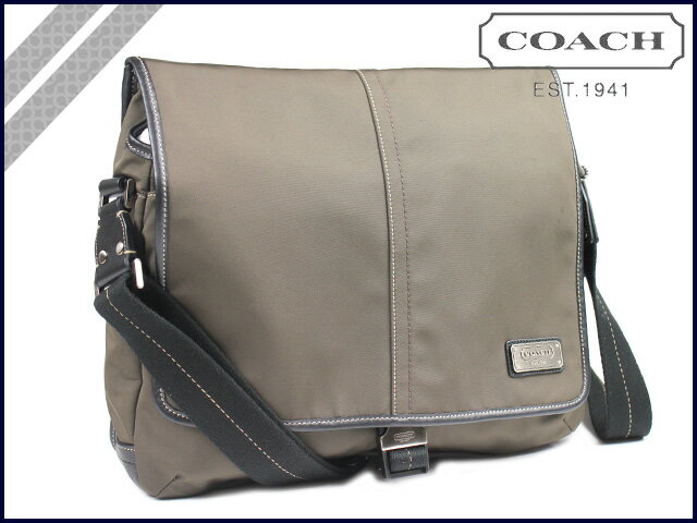 〔売り切れ〕コーチ COACH [マホガニー] ショルダーバッグ トランスアトランティック ナイロン スモール TRANSATLANTIC NYLOM SMALL SHOULDERBAG MAHOGANY [F70443][メンズ/MEN'S]アウトレット/新品/レディース/送料無料