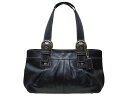 COACH ソーホー プリーテッド レザートート バッグ ブラックコーチ SOHO PLEATED LEATHER TOTE BAG BLACK X'mas直前SALE!!